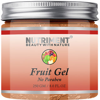 Nutriment Body Fruit Gel 250gm for Softer and Smoother Glowing Skin Moistures Suitable for All Skin Types