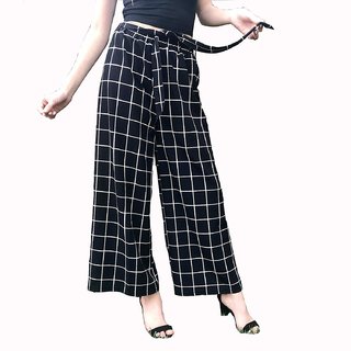 FullLength Brushed PlainWeave Green and Blue Tartan Trousers  Intimissimi