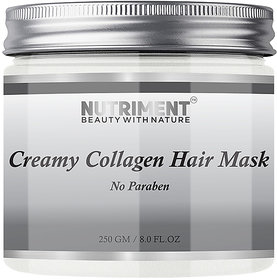Nutriment Collagen Creamy Hair Mask 250gm,Revives Dry, Dull,Damaged Hair into Stronger Shinner Hair, For All Hair type