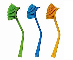 Aravi Wash Basin and Sink Cleaning Brush in Assorted color (3 Pcs)