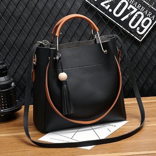 Threadstone new launch Unique Pu leather Handbag black-TAN