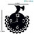 Sketchfab Octopus Shape D105 Without Glass Decorative Wooden Wall Clock Non Ticking Silent - BLACK