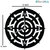 Sketchfab Sun Shape D108 Without Glass Decorative Wooden Wall Clock Non Ticking Silent - BLACK