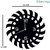 Sketchfab Flower Shape D111 Without Glass Decorative Wooden Wall Clock Non Ticking Silent - BLACK