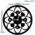Sketchfab Wall Clock Shape D115 Without Glass Decorative Wooden Wall Clock Non Ticking Silent - BLACK
