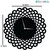 Sketchfab Anchor Shape D117 Without Glass Decorative Wooden Wall Clock Non Ticking Silent - BLACK
