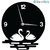 Sketchfab Disney Castle Shape D119 Without Glass Decorative Wooden Wall Clock Non Ticking Silent - BLACK
