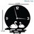 Sketchfab Disney Castle Shape D119 Without Glass Decorative Wooden Wall Clock Non Ticking Silent - BLACK