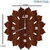 Sketchfab Throat Chakra Shape D104 Without Glass Decorative Wooden Wall Clock Non Ticking Silent - BROWN