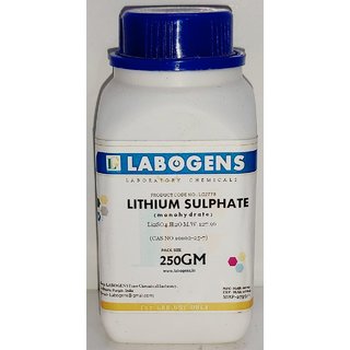                       LITHIUM SULPHATE MONOHYDRATE 98 Extra Pure - 250 GM                                              