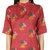 Fabclub Women Rayon Linen Foil Print Stright Designer Kurti (Maroon)
