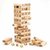 Wooden Blocks 54 Pcs Challenging Wooden Tumbling Tower with 4 Dices, Challenging Maths Game for Adults and Kids
