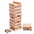 Wooden Blocks 54 Pcs Challenging Wooden Tumbling Tower with 4 Dices, Challenging Maths Game for Adults and Kids