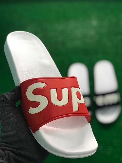 Buy SUPREME SLIPPER Red Slide Flip flop Red Slide Flip flop Online