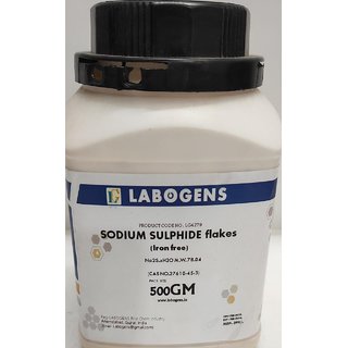 SODIUM SULPHIDE FLAKES (IRON FREE) 60 Extra Pure - 500 GM
