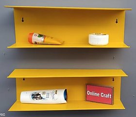 iron wall shelf (ch2530) yellow