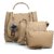 29K Women Handbag with Solid Sling Bag & Pouch (Set of 3) - Cream Combo