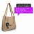 29K Women Handbag with Solid Sling Bag & Pouch (Set of 3) - Cream Combo