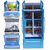 Abhi Toys Blue modern kitchen set - modular kitchen play set with cooking range unit, refrigerator  full kitchen access