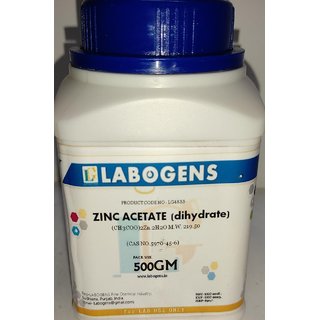                       ZINC ACETATE DIHYDRATE 98 Extra Pure - 500 GM                                              