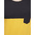 ZETE028 Mustard Black Pocket T Shirt For Men