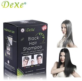 Black Hair Shampoo Hair Color Only 5 Minutes (10 Pouches)