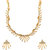 MissMister Brass Flares Design CZ Necklace Set Women