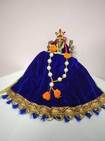 INFINITE GREEN Blue Durga Dress ( Velvet ) - 1 Beautiful  Blue  Dress