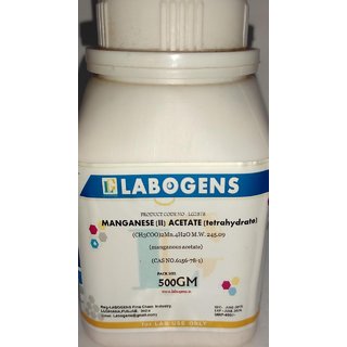 MANGANESE (II) ACETATE TETRAHYDRATE 98.50 Extra Pure - 500 GM MANGANESE (II) ACETATE TETRAHYDRATE 98.50 Extra Pure - 500 GM