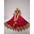 INFINITE GREEN Red Durga Dress ( Velvet ) - 1 Beautiful Red Dress