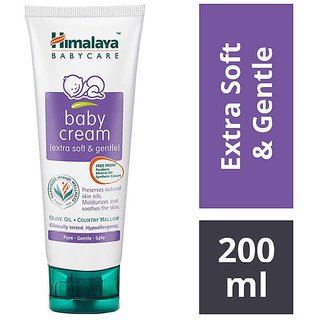                       Himalaya Extra Soft  Gentle Baby Cream 200 ml (Pack Of 3)                                              