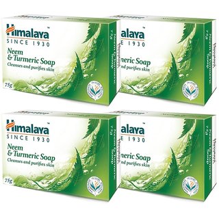 Himalaya Herbals Neem Turmeric Soap - Pack Of 4 Himalaya Herbals Neem Turmeric Soap - Pack Of 4