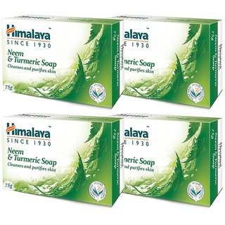                       Himalaya Herbals Neem  Turmeric Soap - Pack Of 4                                              