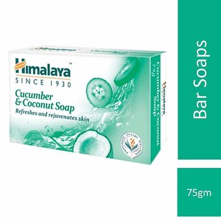 Himalaya Herbals Refreshing Cucumber Coconut Soap, 75gm Himalaya Herbals Refreshing Cucumber Coconut Soap, 75gm