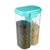 Dady Enterpriser's High Quality Plastic 2 Section Container Or Jar For Grocery Storage (2 Section)