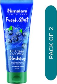 Himalaya Fresh Start Oil Clear Face Wash Blueberry - Pack Of 2