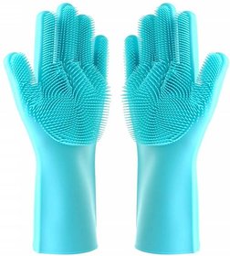Magic Silicone Scrubbing Gloves
