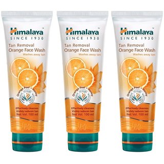                       Himalaya Tan Removal Orange Face Wash 100ML - Pack Of 3                                              