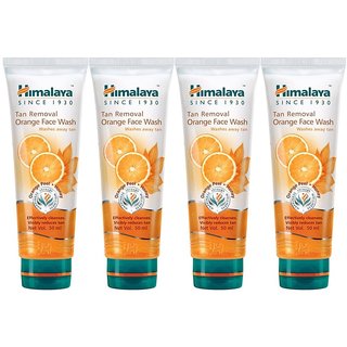                       Himalaya Effectively Cleanses and Visibly Reduces Tan Removal Orange Face Wash 50ml (Pack Of 4)                                              