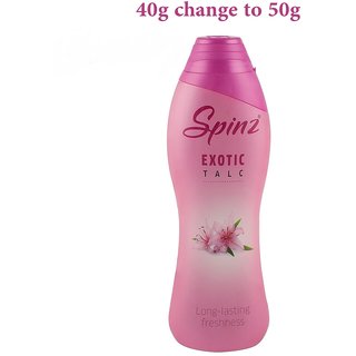 Spinz Exotic Talc Long Lasting Freshness 40g (Pack Of 4)