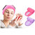 WONDER CHOICE Soft Towel Cloth Adjustable Spa Hair Band Headband Facial Makeup Head Band - Pack of 2 (Random Color)