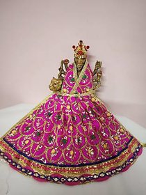 INFINITE GREEN Pink Durga Dress  - 1 Beautiful  Pink  Dress