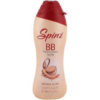                       Spinz BB Talc, instant glow cover spots  blemishes 80g (Pack Of 3)                                              