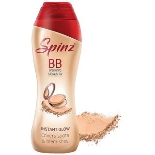                       Spinz Bb Talc, Instant Glow Cover Spots  Blemishes 80G                                              