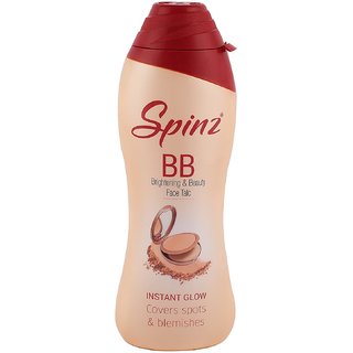                       Spinz BB Talc, instant glow cover spots  blemishes - 40g (Pack Of 5)                                              