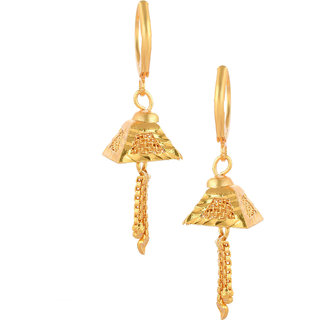                       MissMister Brass Goldplating Hut shape Hoop Fashion Earrings Women                                              