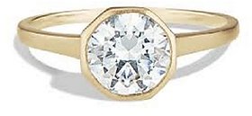 5 ratti  Ring Natural White Sapphire Gold Plated Ring by Ratan Bazaar