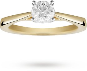 White Sapphire Gold Plated Ring 5 carat by Ratan Bazaar
