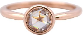 Gold Plated White Sapphire Ring 5 ratti by Ratan Bazaar