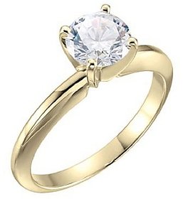 5 ratti stone pure White Sapphire Stone Gold Plated Ring for unisex by Ratan Bazaar